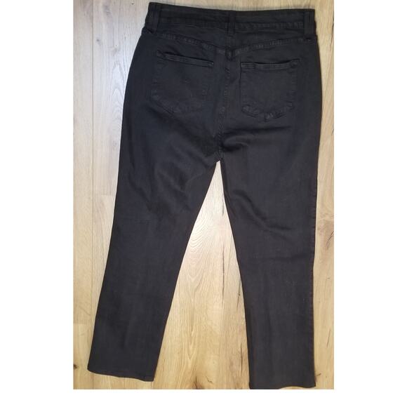 NYDJ Women’s Jeans Black Straight Leg Lift Tuck Jeans Stretch Size 14 - Picture 5 of 10